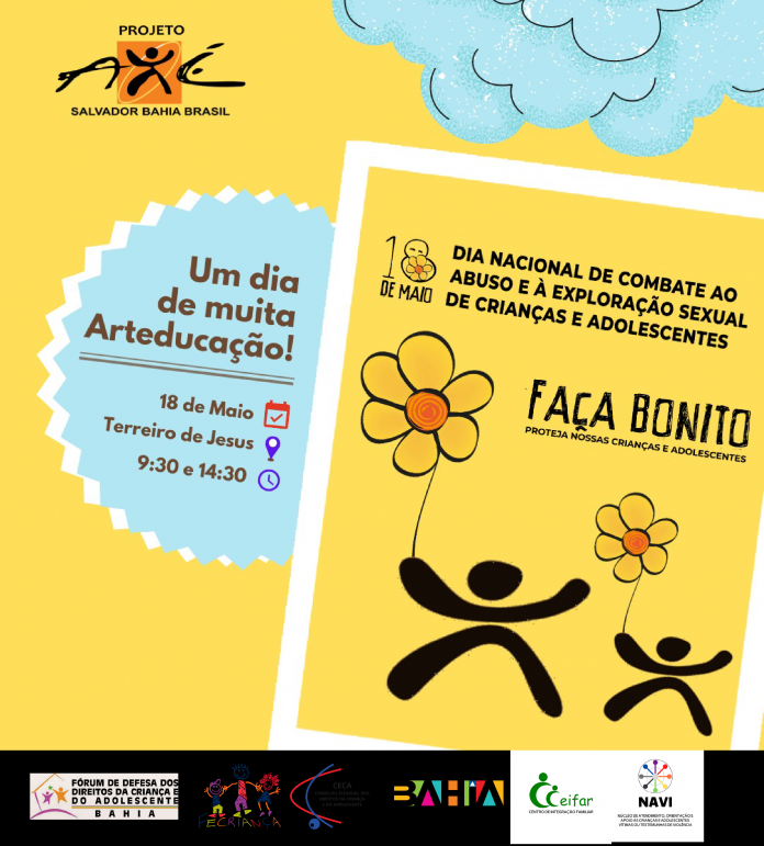 SJDH e Projeto Axé promovem atividade em alusão ao Dia Nacional de Combate ao Abuso e Exploração Sexual Infantojuvenil