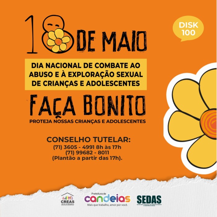 Maio Laranja: Campanha “Faça Bonito” chama população para proteger crianças e adolescentes contra violência sexual