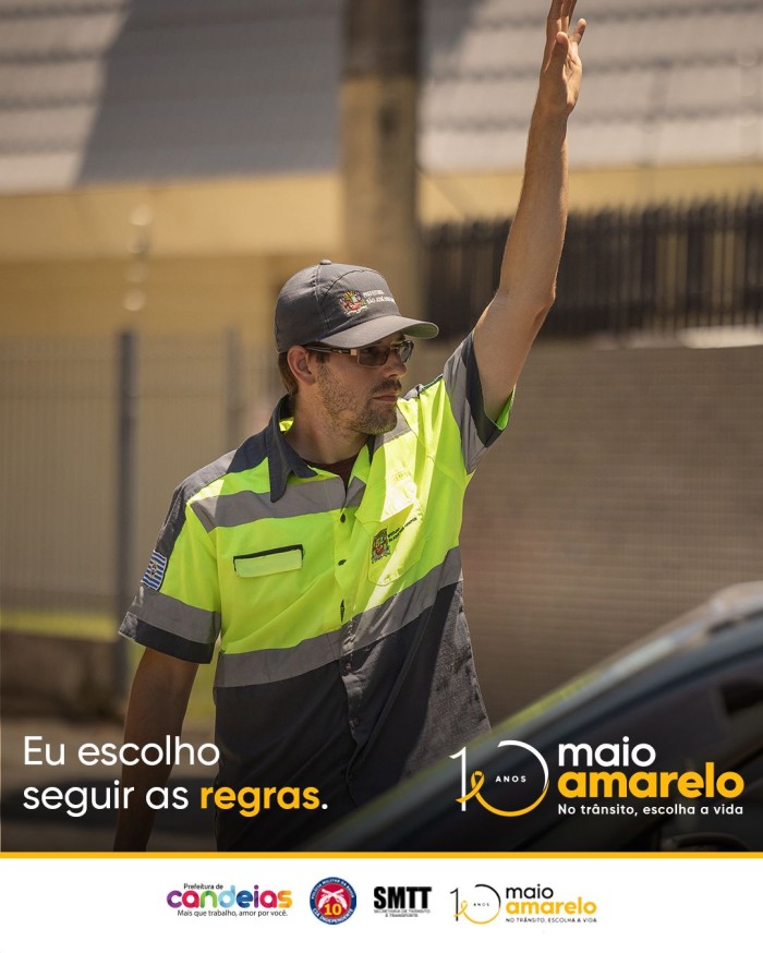 Maio Amarelo: campanha 2023 convida pessoas a escolherem a vida no trânsito