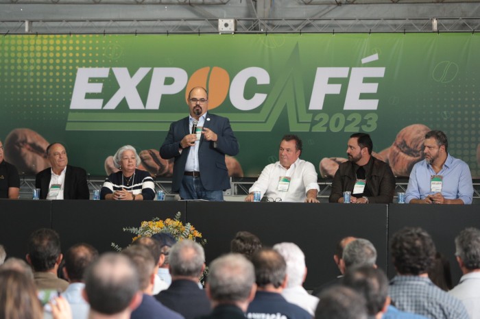 Vice-governador apresenta desempenho de sustentabilidade da cafeicultura em Minas durante abertura da Expocafé
