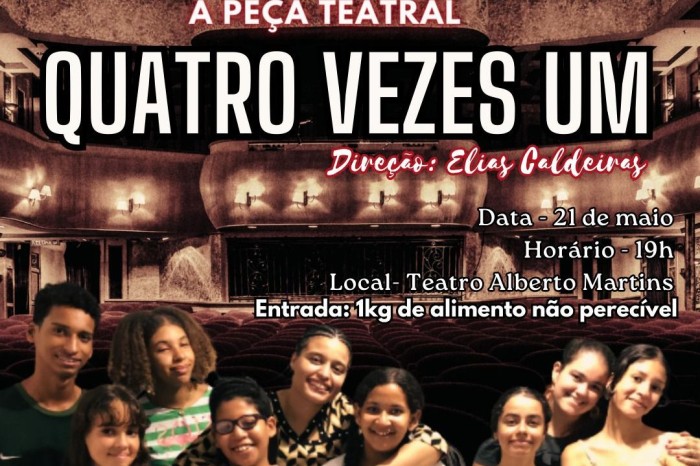 Alberto Martins recebe peça teatral neste domingo (21)