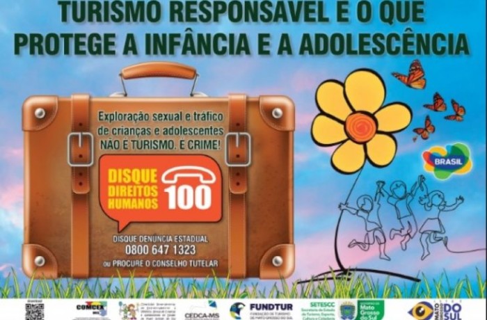 Governo de MS lança a campanha ‘Turismo Responsável é o que Protege a Infância e a Juventude’