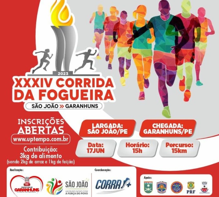 Corrida da Fogueira voltará a ser realizada entre os municípios de São João e Garanhuns
