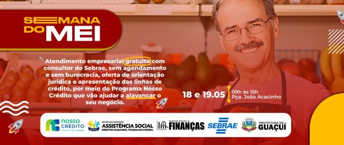 SEMANA DO MEI 2023: PLANTÃO DE ATENDIMENTO PRESENCIAL ACONTECE EM GUAÇUÍ NOS DIAS 18 E 19 DE MAIO