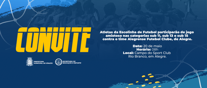 Escolinha de Futebol de Iúna participa de jogo amistoso neste sábado (20)