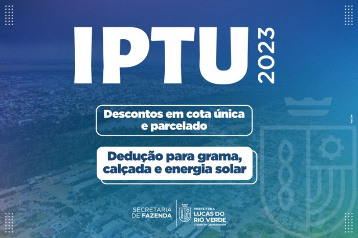 IPTU 2023 com desconto de 30% segue de 16 de maio a 12 de junho