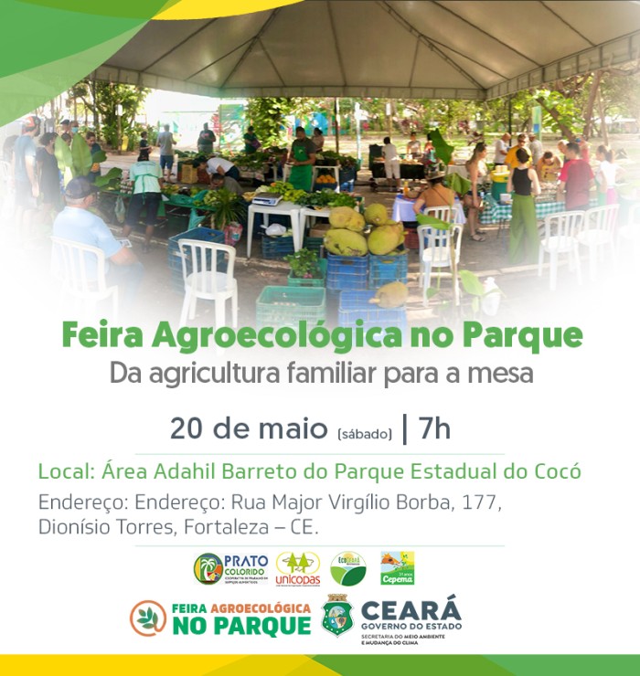 Neste sábado (20) tem mais Feira Agroecológica na Área Adahil Barreto
