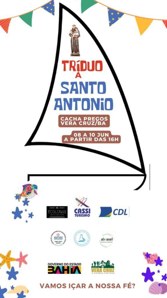 Tríduo a Santo Antônio, município de Vera Cruz, Ilha de Itaparica na Bahia. TRÍDUO A SANTO ANTÔNIO. 