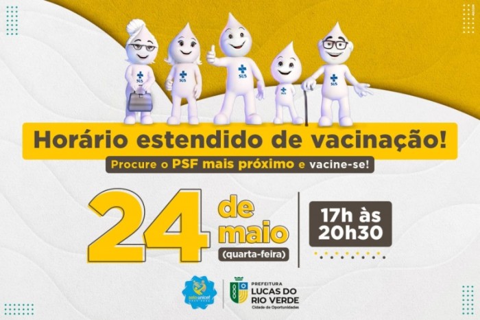 Nove PSFs atenderão em horário estendido para vacinação nesta quarta-feira (26)