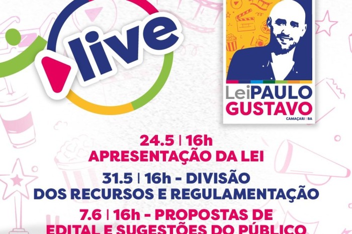 Secult Camaçari promove lives sobre Lei Paulo Gustavo