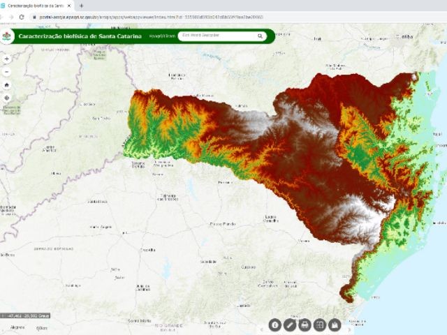 Epagri/Ciram lança portal com informações geográficas de Santa Catarina