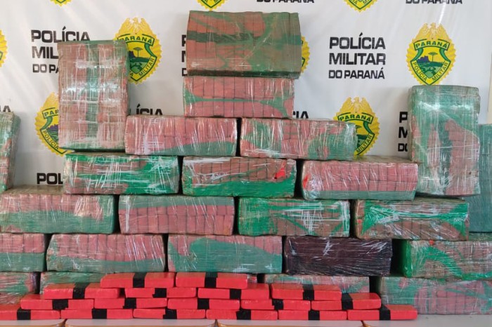 Polícia Militar prende jovem de 19 anos com 450 quilos de maconha no Norte do Estado