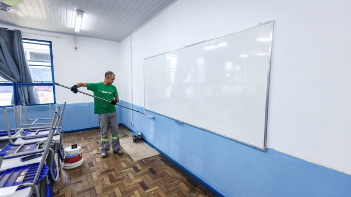 Reforma geral da escola Tuiuti, em Gravataí, deve ser entregue em julho
