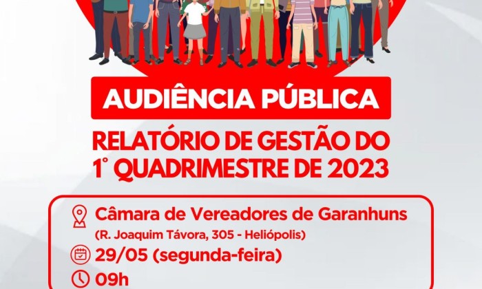 Audiência pública da Secretaria Municipal de Saúde será realizada na próxima segunda (29)