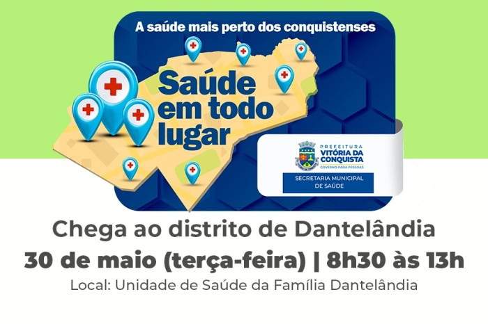 População de Dantelândia receberá ação do projeto Saúde em Todo Lugar