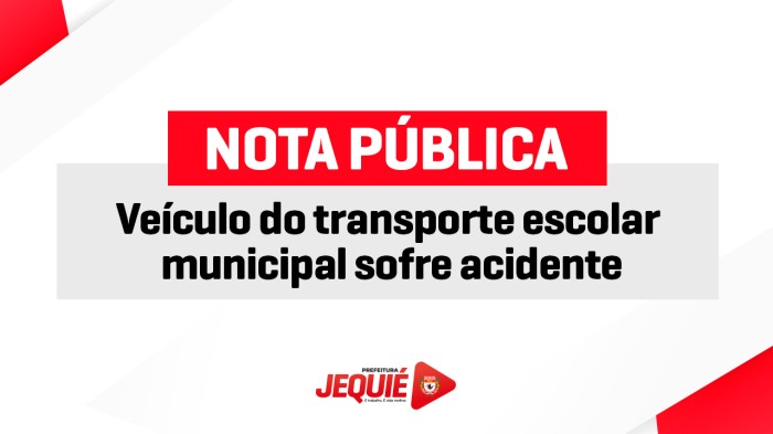 Veículo do transporte escolar municipal