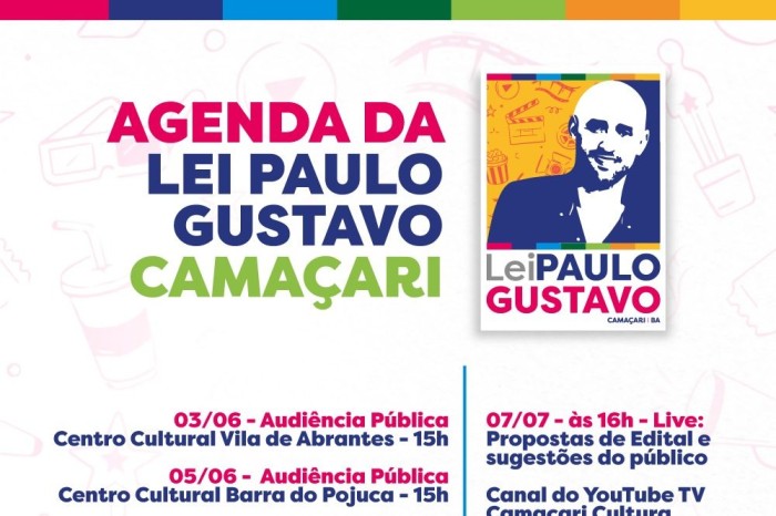 Secult promove agenda de eventos sobre Lei Paulo Gustavo