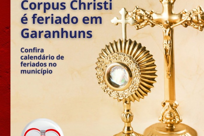 Nota sobre os feriados municipais de Garanhuns