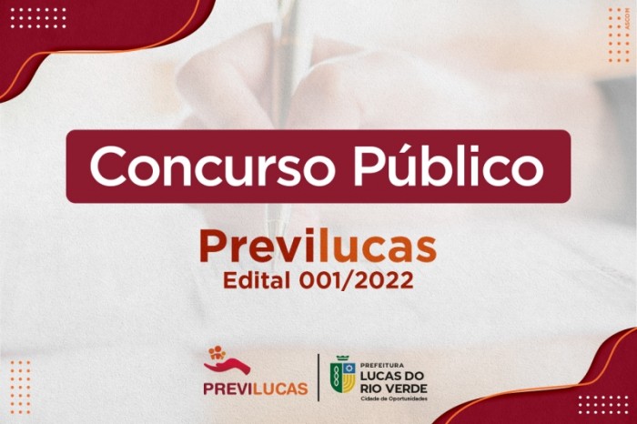 Concurso Público nº 01/2022 do Previlucas é homologado