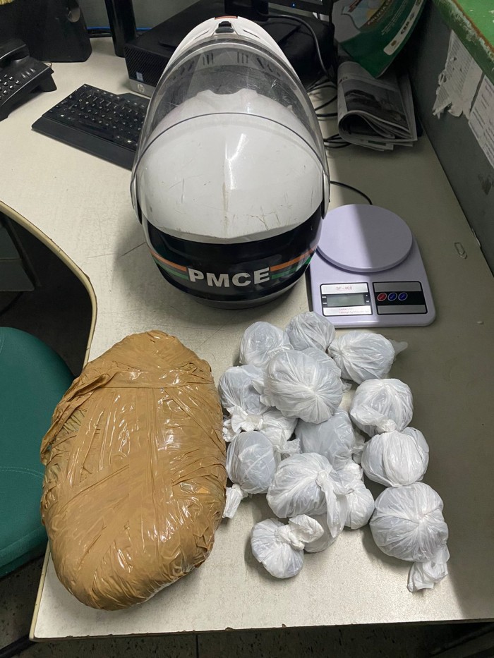 Motopatrulhamento da PMCE apreende entorpecentes durante ação em Juazeiro do Norte