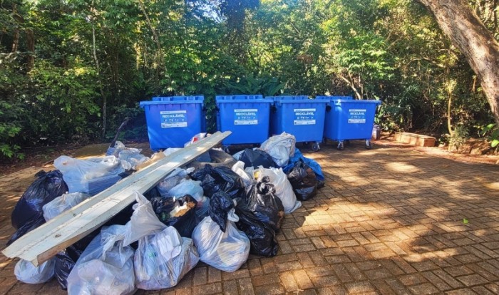 Mais de 280 quilos de resíduos são recolhidos durante limpeza no Lago Ernani Machado e Parque dos Buritis