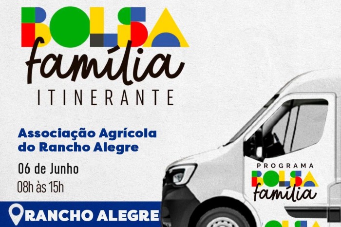 Bolsa Família Itinerante acontece em Rancho Alegre nesta terça (6/6)