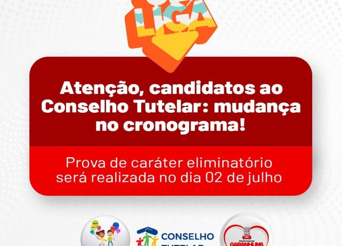Comdica publica alteração no cronograma para o processo de escolha do Conselho Tutelar