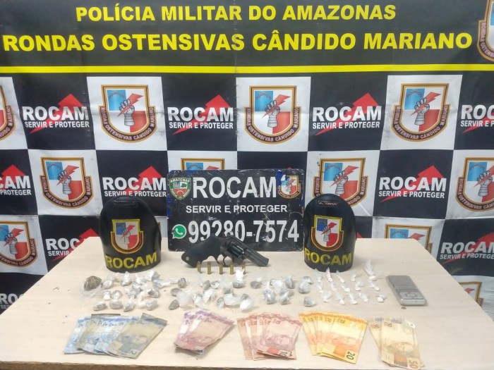 Rocam prende homem por tráfico de drogas, na zona norte