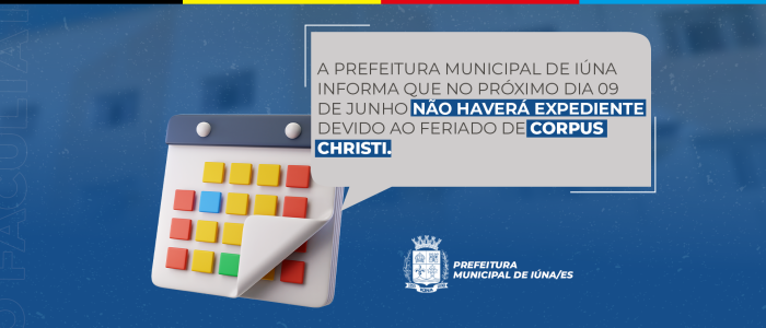 Prefeitura de Iúna decreta ponto facultativo nesta sexta-feira (09)