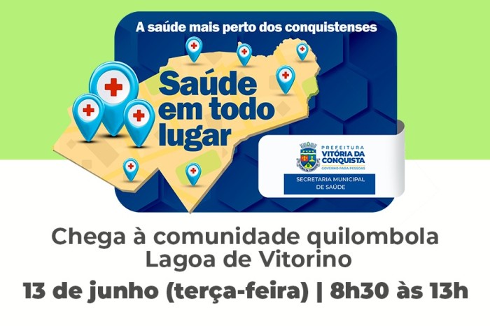 Projeto Saúde em Todo Lugar será na comunidade quilombola Lagoa de Vitorino