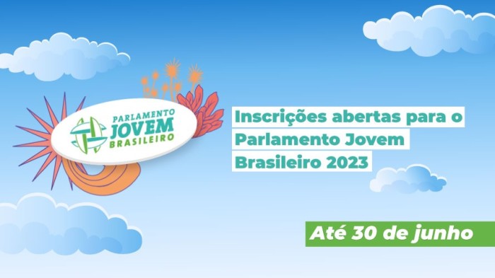 Programa Parlamento Jovem Brasileiro está com inscrições abertas até 30/6