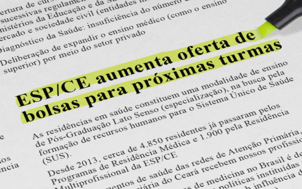 ESP/CE aumenta oferta de bolsas para Residências em Saúde; incremento vem após aprovação em editais do Ministério da Saúde