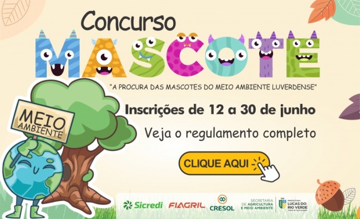Concurso irá definir mascotes do meio ambiente luverdense