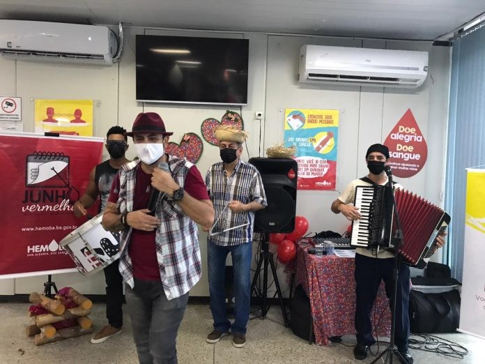 Dia Mundial do Doador de Sangue será comemorado na Hemoba ao ritmo de forró