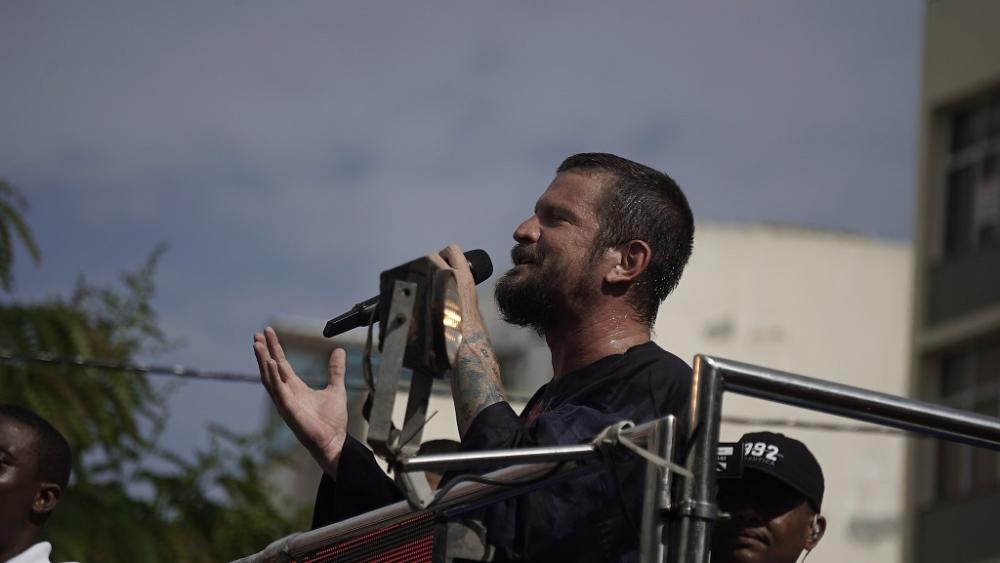 Marcynho Sensação, Kevi Jonny, Nenho, Tarcísio do Acordeon, Saulo e Pedro Libe em Paripe no São João da Bahia. 