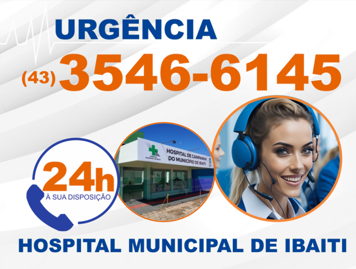 Saúde de Ibaiti divulga telefone de emergência do Hospital Municipal