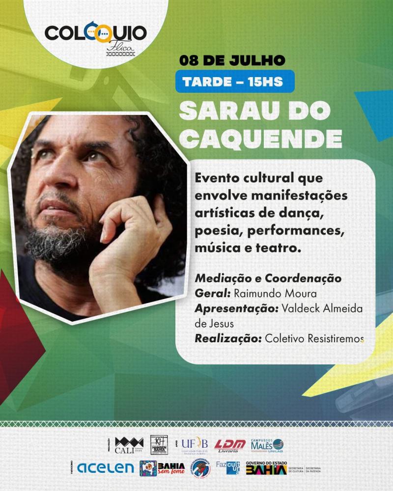 Sarau do Caquende, fará parte da programação do Colóquio FLICA. 