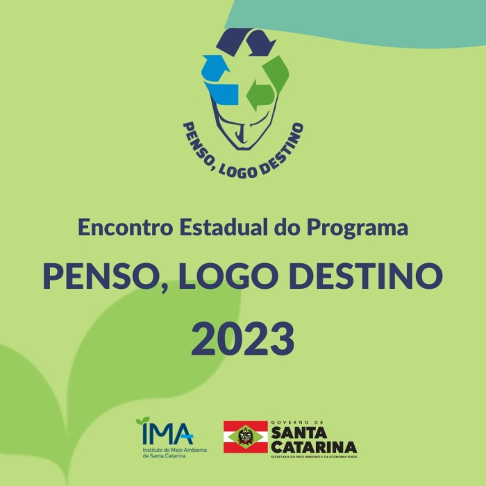 IMA abre inscrições para o Encontro Estadual do Programa Penso, Logo Destino