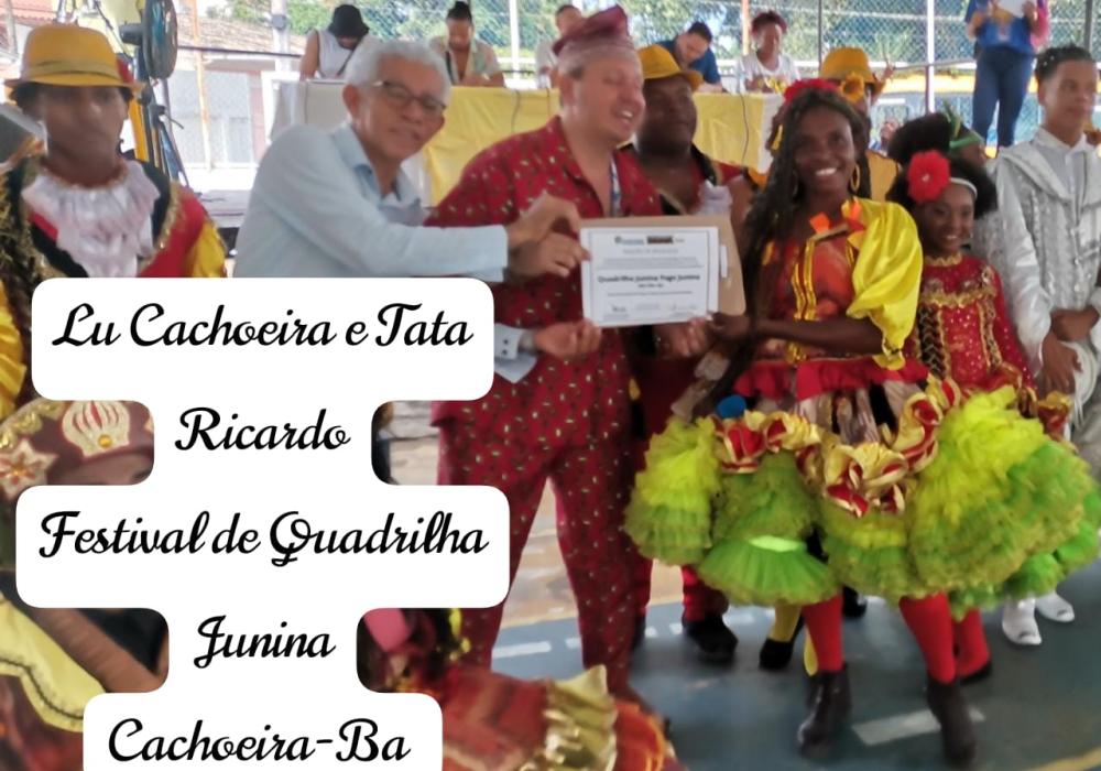 Em Cachoeira na Bahia, as quadrilhas juninas dão show.