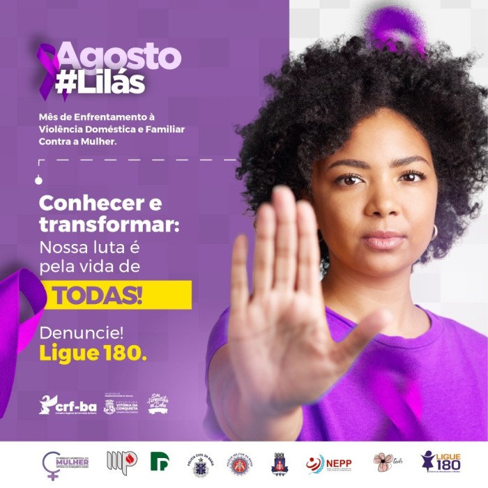 Agosto Lilás: “Conhecer e Transformar: Nossa Luta é pela vida de Todas”