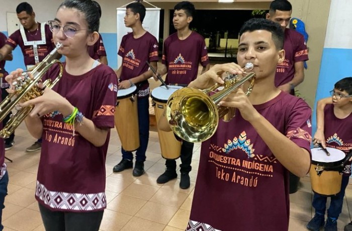 Apoiada pelo Governo de MS, Orquestra Indígena de Anastácio conquista projeção nacional