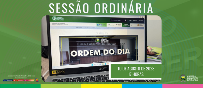 Câmara realizará 11ª Sessão Ordinária nesta quinta-feira (10)