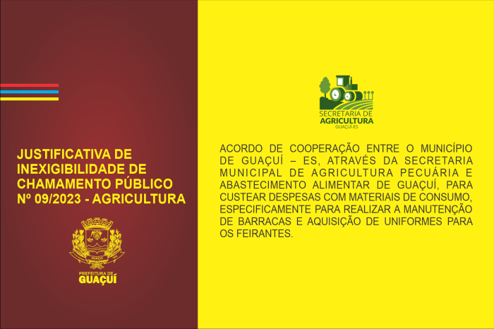 JUSTIFICATIVA DE INEXIGIBILIDADE DE CHAMAMENTO PÚBLICO Nº 09/2023
