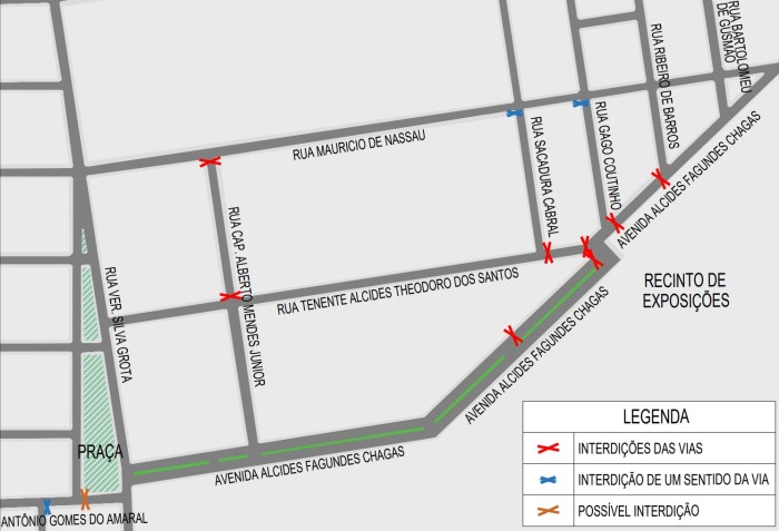 Interdição de trânsito para Expô 2023