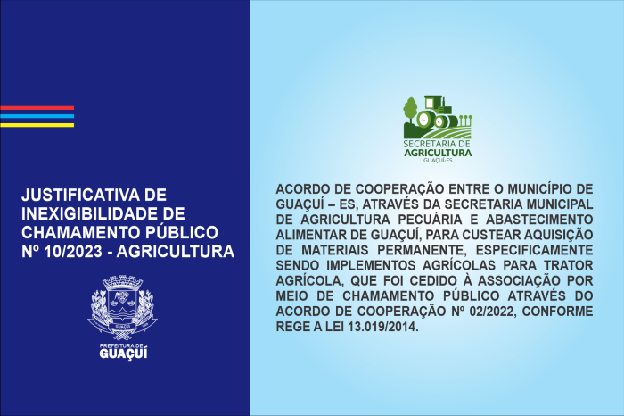 JUSTIFICATIVA DE INEXIGIBILIDADE DE CHAMAMENTO PÚBLICO Nº 10/2023
