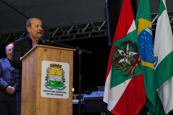 Governador destaca potencial turístico da Estação Inverno na abertura da Festa Nacional da Maçã em São Joaquim