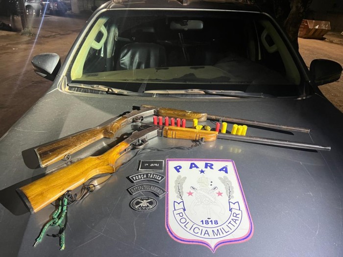 7º BPM apreende armas de fogo em Redenção