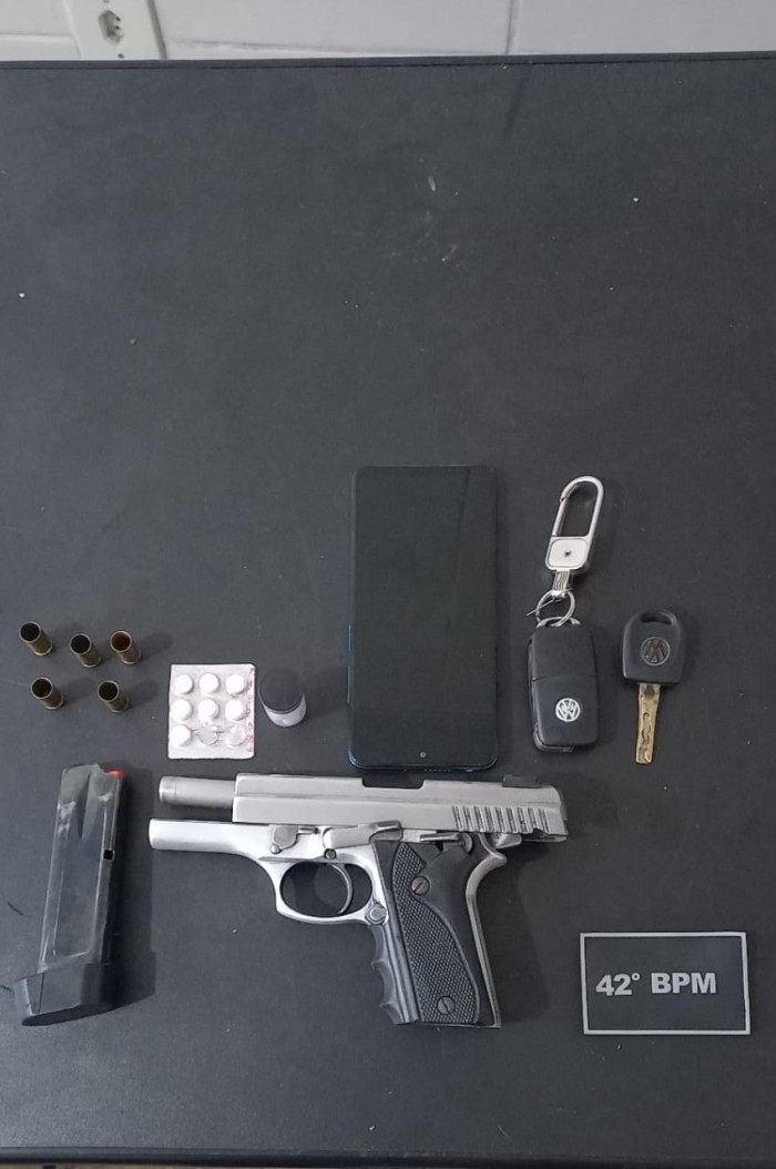 42° BPM prende homem com pistola .40mm em São Miguel do Guamá