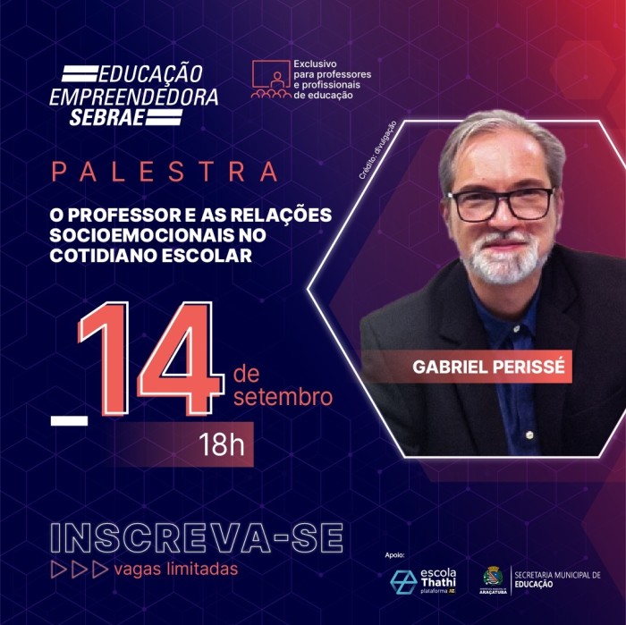 Sebrae realiza palestra voltada a profissionais da Educação