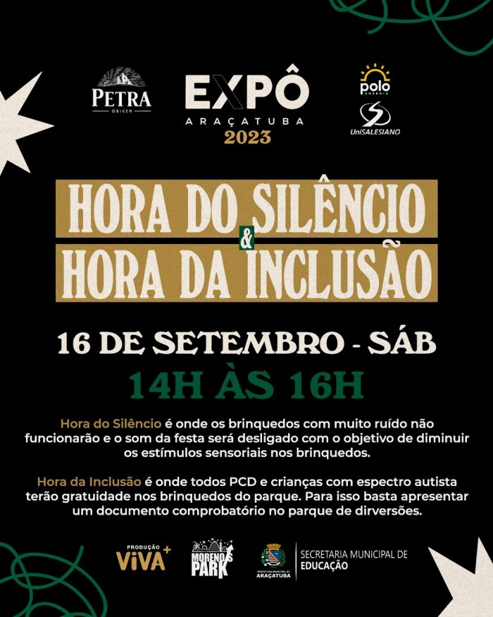 Viva + e Prefeitura promovem programação inclusiva na Expô Araçatuba